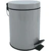 MSV Badkamer/toilet Pedaalemmer - Grijs - 3 Liter - 17 X 25 Cm -Beste Opslag Winkel 1000100582