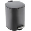 HI Pedaalemmer Classic - Softclose - 5L - Antraciet Grijs - 25 X 27 Cm -Beste Opslag Winkel 1000100586