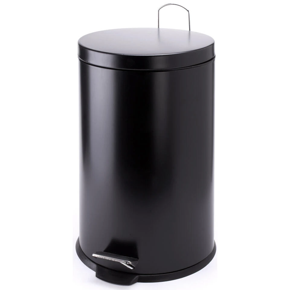 MSV Badkamer/toilet Pedaalemmer - Zwart - 20 Liter - 29 X 45 Cm 3 MSV Badkamer/toilet Pedaalemmer - Zwart - 20 Liter - 29 X 45 Cm