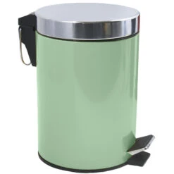 MSV Badkamer/toilet Pedaalemmer - Groen - 3 Liter - 17 X 25 Cm