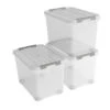 Curver Handy+ Opbergbox - 65L - 3 Stuks - Transparant Met Deksel -Beste Opslag Winkel 1124875889