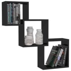 VidaXL Wandschappen Kubus 68x15x68 Cm Bewerkt Hout Hoogglans Zwart 8 VidaXL Wandschappen Kubus 68x15x68 Cm Bewerkt Hout Hoogglans Zwart -Beste Opslag Winkel 1131435756 0102