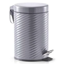 Zeller Pedaalemmer - Antraciet - Groeven Patroon - 3 L