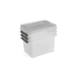 Curver Handy+ Opbergbox - 20L - 3 Stuks - Transparant Met Deksel 9 Curver Handy+ Opbergbox - 20L - 3 Stuks - Transparant Met Deksel -Beste Opslag Winkel 1145814754 0103