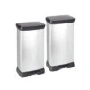 Curver Decobin Prullenbak - 50L - 2 Stuks - Metallic -Beste Opslag Winkel 1148669111