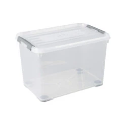 Curver Handy+ Opbergbox - 65L - 6 Stuks - Transparant Met Deksel -Beste Opslag Winkel 1245912825 0102