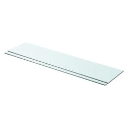 VidaXL Schappen 2 St 90x20 Cm Glas Transparant