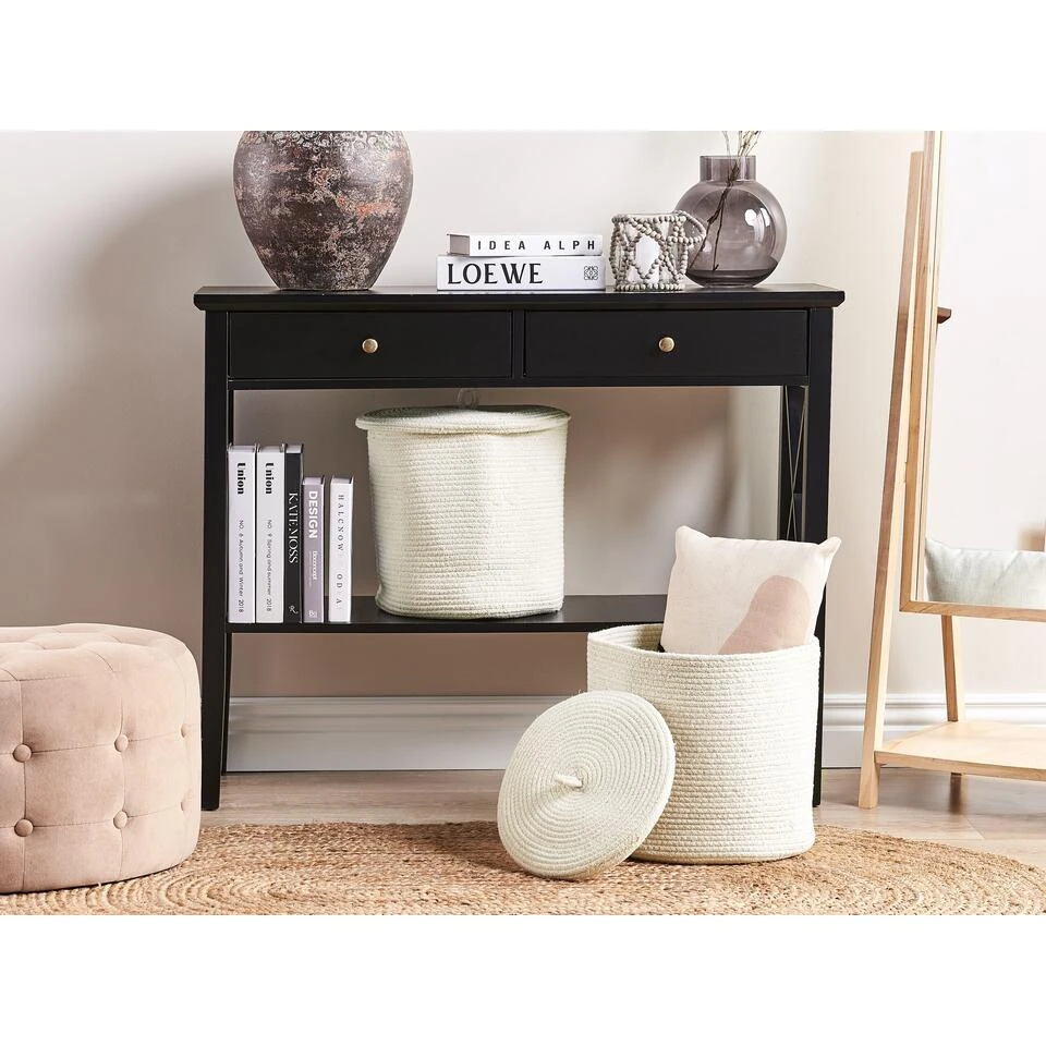 Beliani Mand SILOPI - Wit Katoen 4 Beliani Mand SILOPI - Wit Katoen - Afbeelding 2