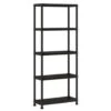 Keter Plus Shelf 75/5 - 5 Planken - 75x32x176 Cm - Zwart -Beste Opslag Winkel 1300797533