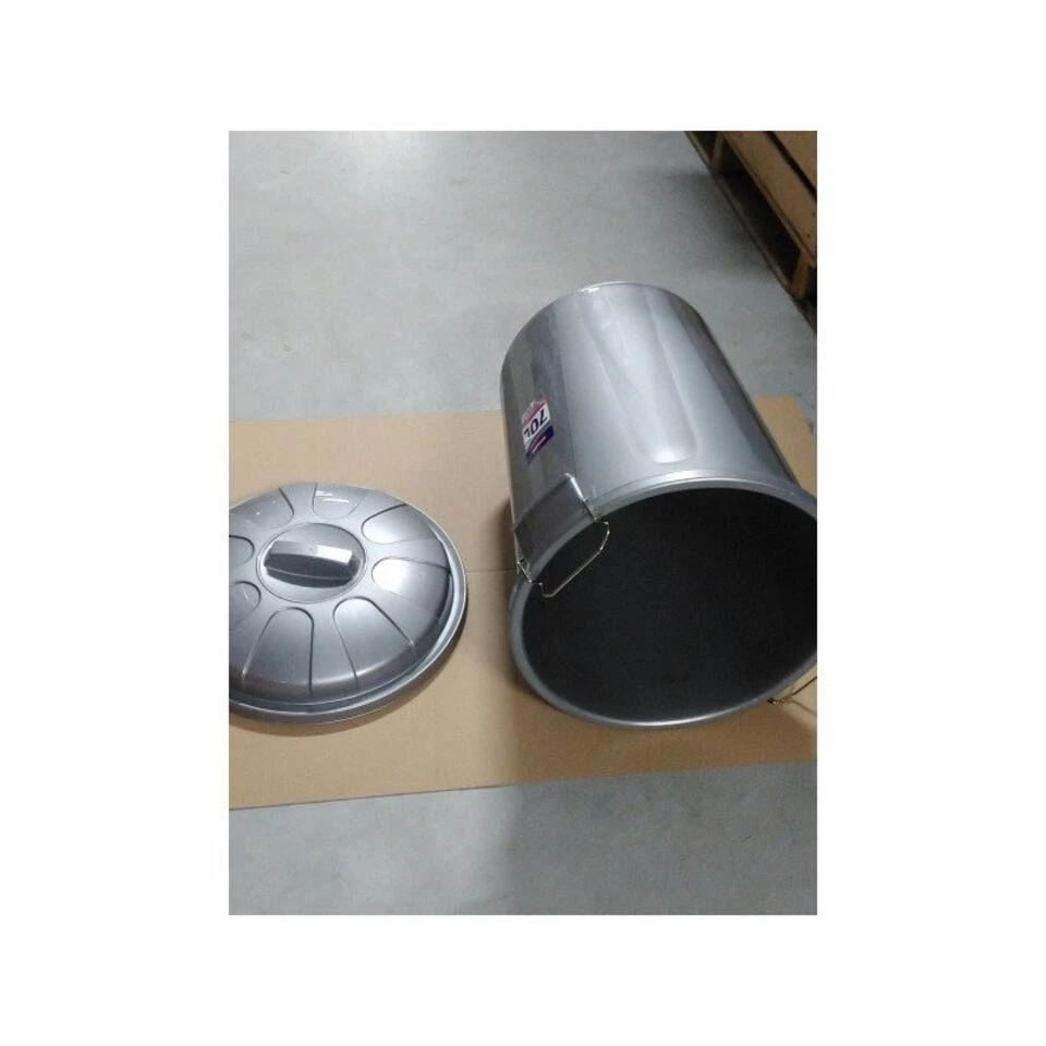 Forte Plastics Afvalbak - Zilverkleurig - Afvalemmer Met Deksel - 70l 4 Forte Plastics Afvalbak - Zilverkleurig - Afvalemmer Met Deksel - 70l - Afbeelding 2