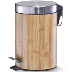 Zeller Pedaalemmer - Houtprint - 3 L - 26 Cm