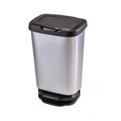 Merkloos Pedaalemmer - Zilverkleurig - 40 L - 64 Cm -Beste Opslag Winkel 1386135115 0101