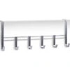 Zilveren Badkamerdeur/kastdeur Kapstok Met 6 Haken 51 Cm -Beste Opslag Winkel 1420527725