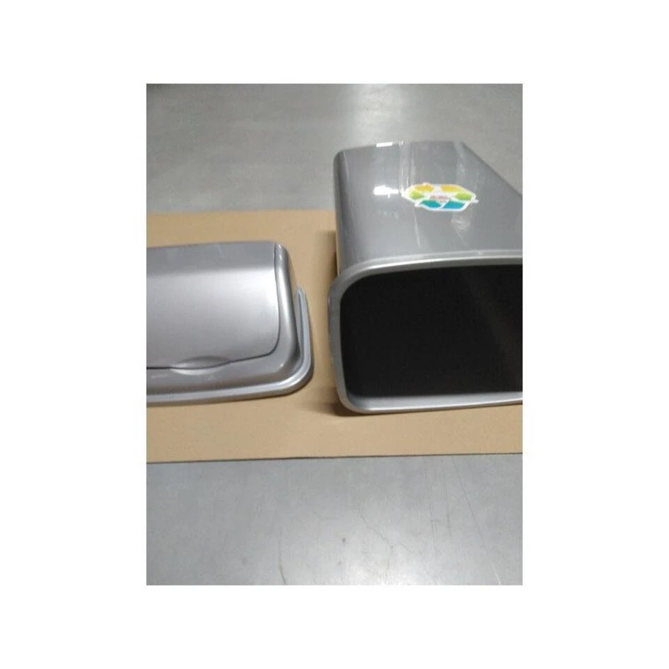 Forte Plastics Prullenbak - Zilver - Vuilnisbak Met Deksel - 50 L 3 Forte Plastics Prullenbak - Zilver - Vuilnisbak Met Deksel - 50 L - Afbeelding 2