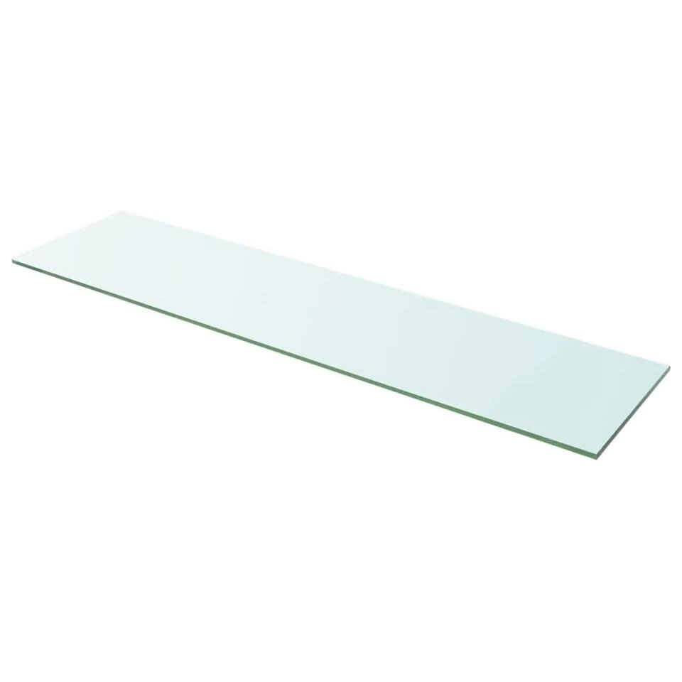 VidaXL Wandschap Transparant 100x25 Cm Glas 3 VidaXL Wandschap Transparant 100x25 Cm Glas