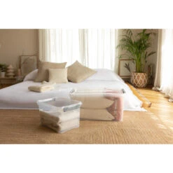 Curver Handy+ Opbergbox - 50L - 3 Stuks - Transparant Met Deksel -Beste Opslag Winkel 1645168536 0102