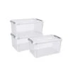 Curver Handy+ Opbergbox - 50L - 3 Stuks - Transparant Met Deksel -Beste Opslag Winkel 1645168536