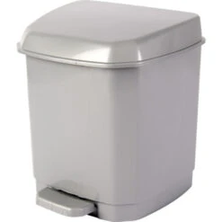 Hega Hogar Pedaalemmer - Grijs - 7 L - 26 Cm -Beste Opslag Winkel 1684287039 0101