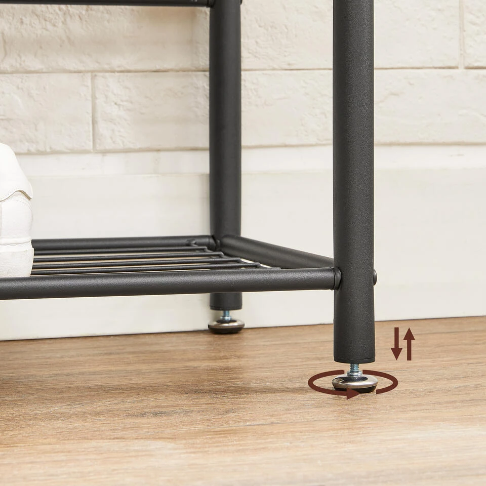 O'DADDY® Kapstok Staand - Schoenenrek - 9 Haken - 70x32x175 Mangohout 5 O'DADDY® Kapstok Staand - Schoenenrek - 9 Haken - 70x32x175 Mangohout - Afbeelding 3