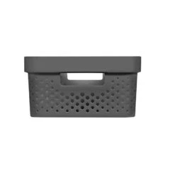 Curver Infinity Recycled Opbergbox - 11L - 3 Stuks - Grijs -Beste Opslag Winkel 1775442214 0103