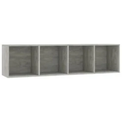 VidaXL Boekenkast/tv-meubel 143x30x36 Cm Betongrijs