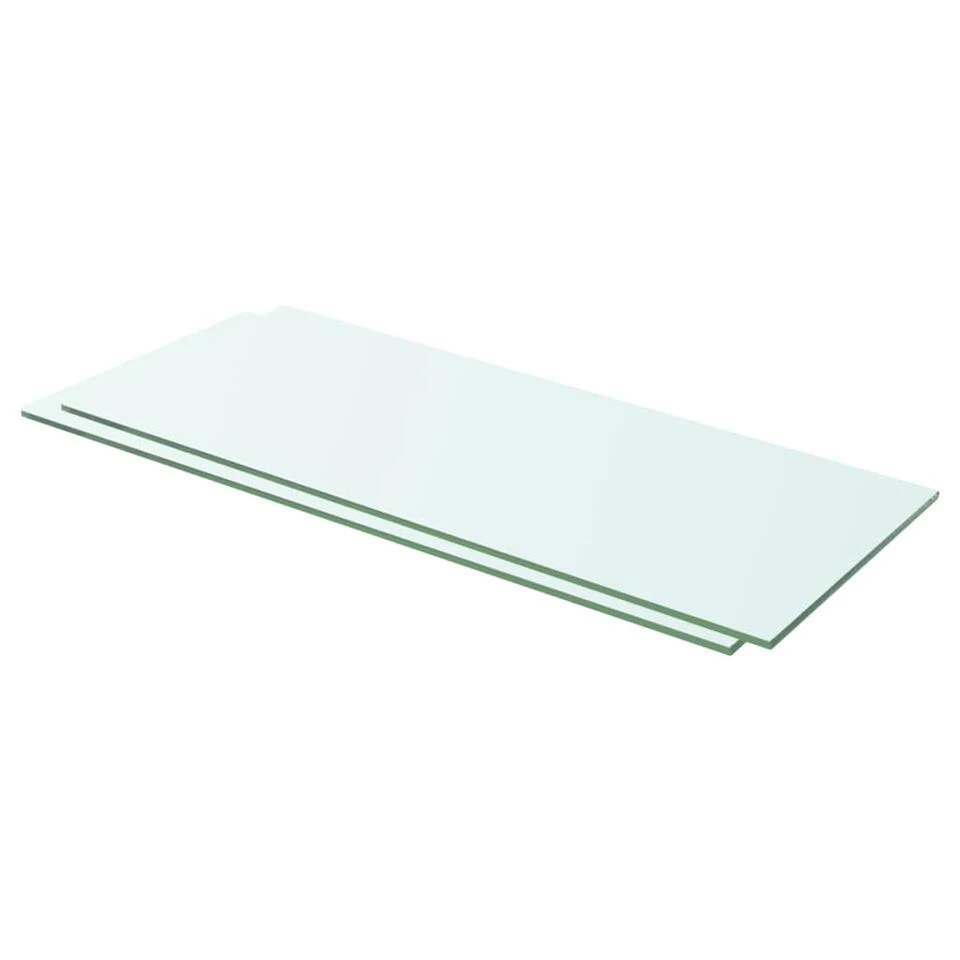 VidaXL Schappen 2 St 60x20 Cm Glas Transparant 3 VidaXL Schappen 2 St 60x20 Cm Glas Transparant