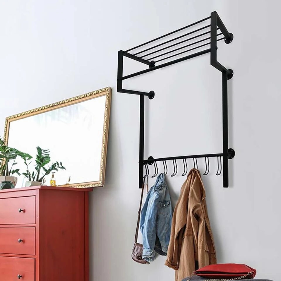 Ylumen Kapstok Big-Black - 28.5 X93 Cm - Zwart 4 Ylumen Kapstok Big-Black - 28.5 X93 Cm - Zwart - Afbeelding 2