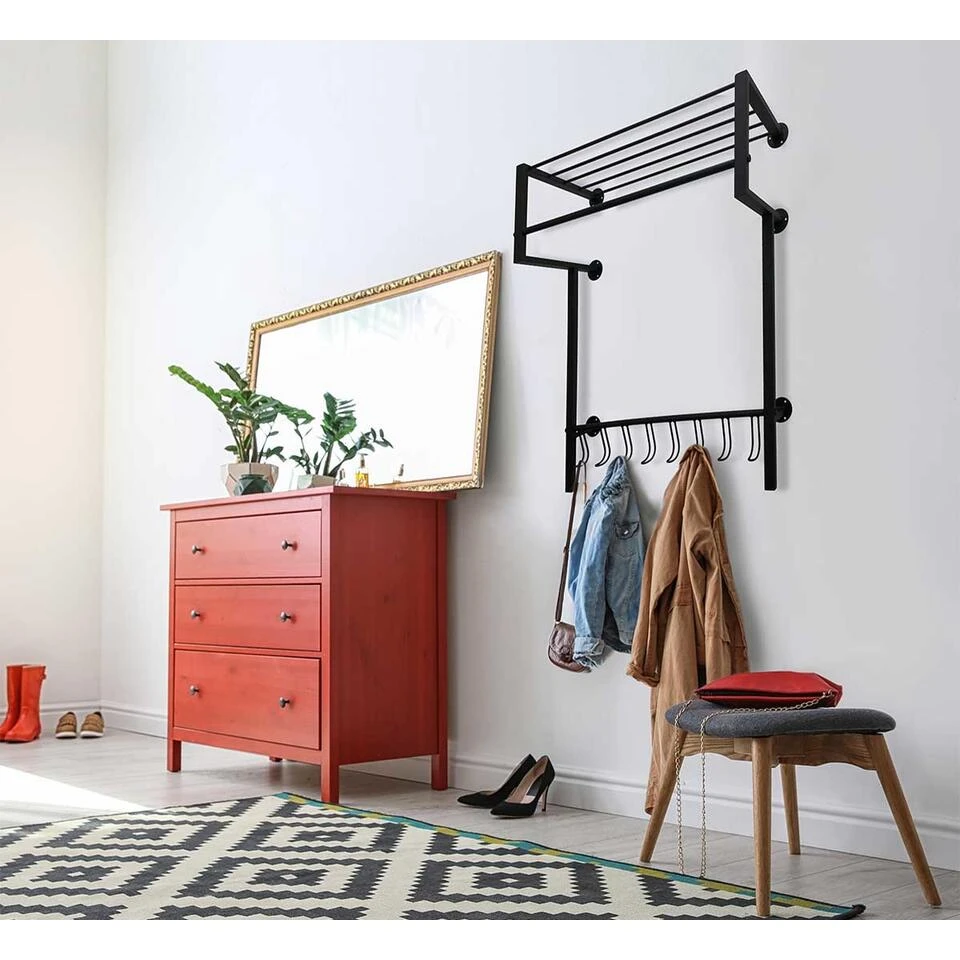 Ylumen Kapstok Big-Black - 28.5 X93 Cm - Zwart 5 Ylumen Kapstok Big-Black - 28.5 X93 Cm - Zwart - Afbeelding 3