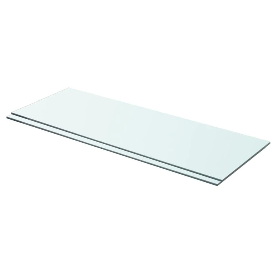 VidaXL Schappen 2 St 70x25 Cm Glas Transparant 3 VidaXL Schappen 2 St 70x25 Cm Glas Transparant