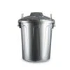 Forte Plastics Afvalbak - Zilverkleurig - Afvalemmer Met Deksel - 21l -Beste Opslag Winkel 1856794761