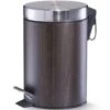 Zeller Pedaalemmer - Houtprint - Donkerbruin - 3 L - 26 Cm 2 Zeller Pedaalemmer - Houtprint - Donkerbruin - 3 L - 26 Cm -Beste Opslag Winkel 1980604985