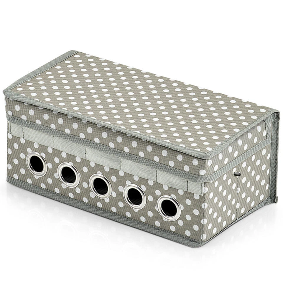 Zeller Opbergdoos/naaidoos - Grijs - 29 X 15 X 12 Cm - Polyester 5 Zeller Opbergdoos/naaidoos - Grijs - 29 X 15 X 12 Cm - Polyester - Afbeelding 3