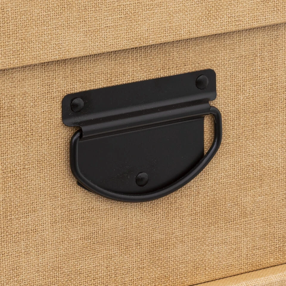 5Five Opbergdoos/box - Goudgeel - L28xB22xH11 Cm - Stevig Karton 4 5Five Opbergdoos/box - Goudgeel - L28xB22xH11 Cm - Stevig Karton - Afbeelding 2