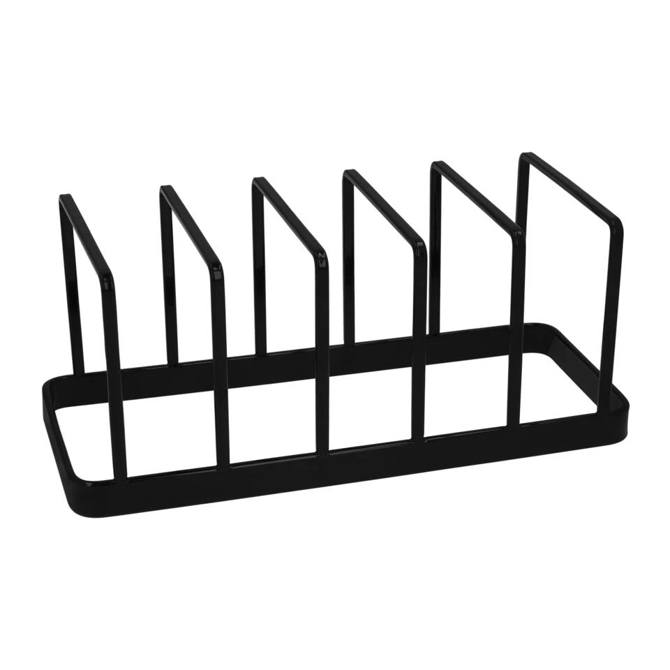 QUVIO Pannendekselhouder - Metaal - Zwart 4 QUVIO Pannendekselhouder - Metaal - Zwart - Afbeelding 2