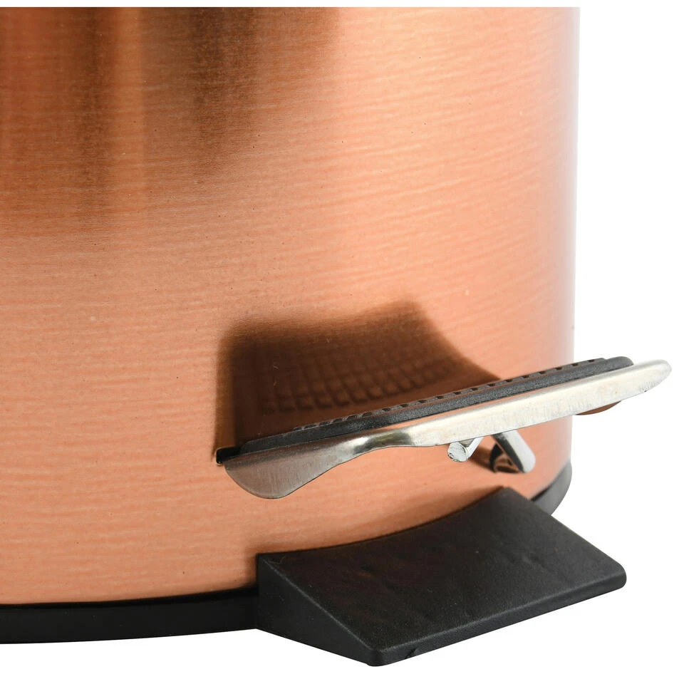 MSV Badkamer/toilet Pedaalemmer - Koper Kleurig - 3 Liter - 17 X 25 Cm 4 MSV Badkamer/toilet Pedaalemmer - Koper Kleurig - 3 Liter - 17 X 25 Cm - Afbeelding 2