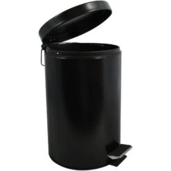 MSV Badkamer/toilet Pedaalemmer - Zwart - 12 Liter - 25 X 40 Cm -Beste Opslag Winkel 2566f33e65794c9e9e4b02a8cf81d41f