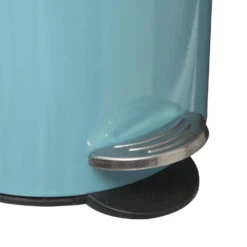 5Five Pedaalemmer - Turquoise Blauw - Metaal - 3L - 23 Cm - Soft Close -Beste Opslag Winkel 29f4b63d954d47319dbb943f98b46165