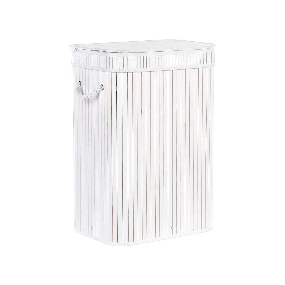 Beliani Mand KALUTARA - Wit Bamboehout 6 Beliani Mand KALUTARA - Wit Bamboehout - Afbeelding 4