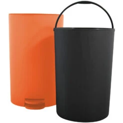 MSV Kleine Badkamer/toilet Pedaalemmer - Oranje - 3L - 15 X 27cm -Beste Opslag Winkel 2eae879350f447379761bb775e3ac2b8