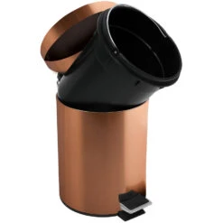 MSV Badkamer/toilet Pedaalemmer - Koper Kleurig - 3 Liter - 17 X 25 Cm 9 MSV Badkamer/toilet Pedaalemmer - Koper Kleurig - 3 Liter - 17 X 25 Cm -Beste Opslag Winkel 3295e2861fe94f1abc856c0a34c318a5