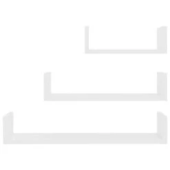 VidaXL Wandschappen 3 St Bewerkt Hout Wit 9 VidaXL Wandschappen 3 St Bewerkt Hout Wit -Beste Opslag Winkel 344e0a3f26304cafa6a3b299baa52f6f