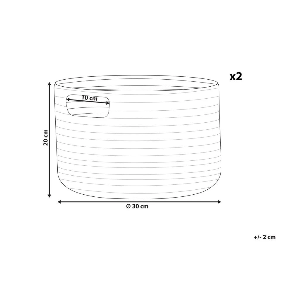 Beliani Mand CHINIOT - Roze Katoen 5 Beliani Mand CHINIOT - Roze Katoen - Afbeelding 3