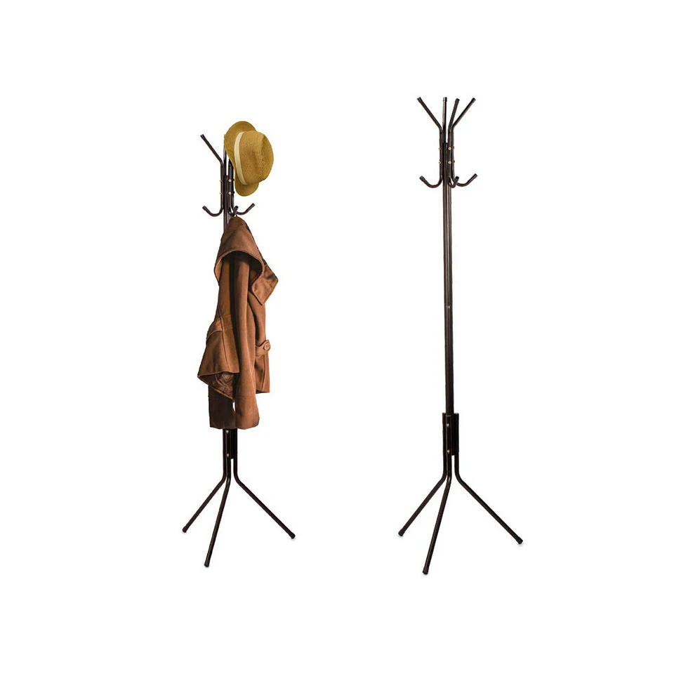 Kipit Kapstok - Zwart - Staand - Metaal - 175 Cm 4 Kipit Kapstok - Zwart - Staand - Metaal - 175 Cm - Afbeelding 2