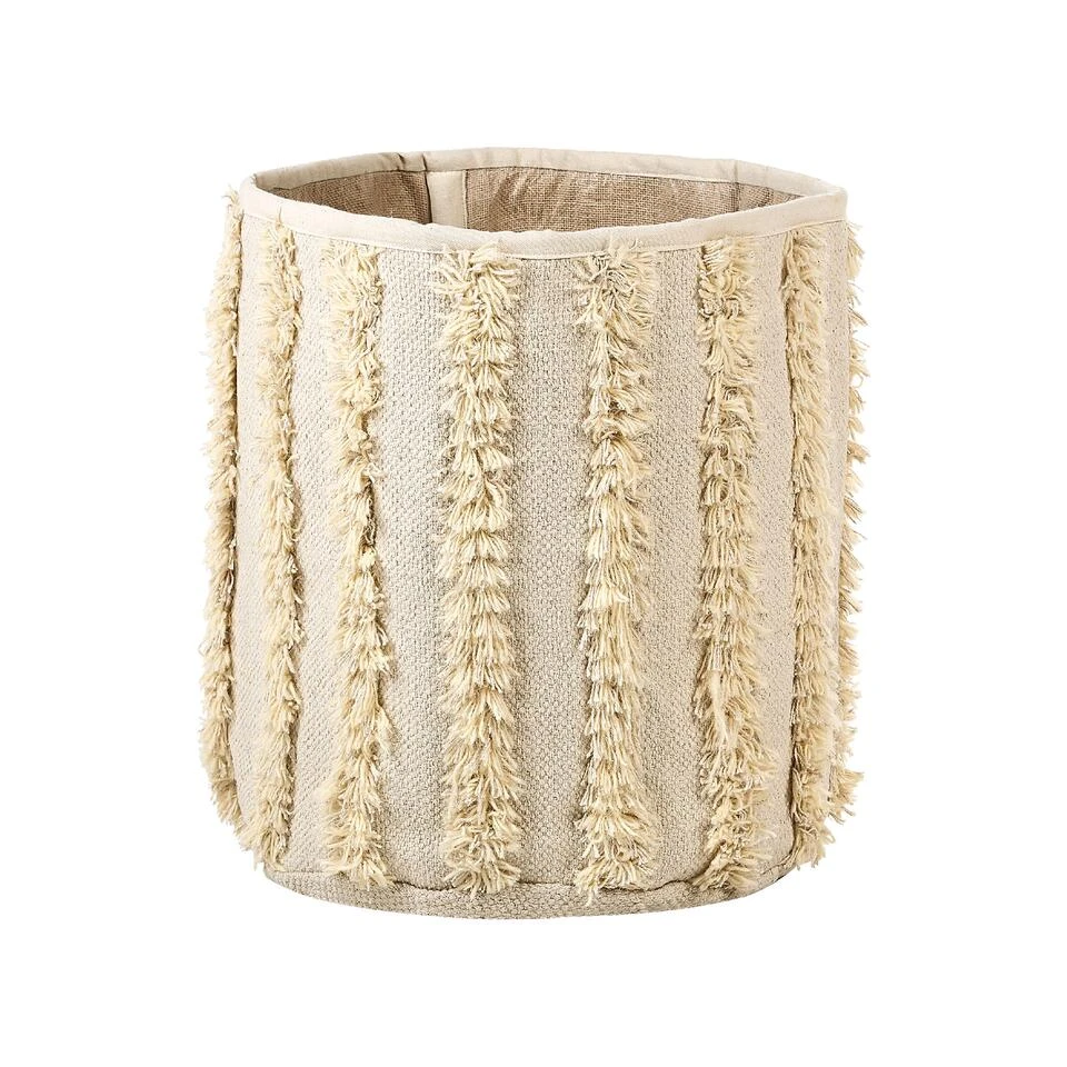 Beliani Mand KAKKI - Beige Katoen 6 Beliani Mand KAKKI - Beige Katoen - Afbeelding 4