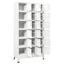 VidaXL Lockerkast Met 18 Vakken 90x40x180 Cm Metaal 8 VidaXL Lockerkast Met 18 Vakken 90x40x180 Cm Metaal -Beste Opslag Winkel 4c6a1d9ff2234fdea4713fd7b4a8b75c