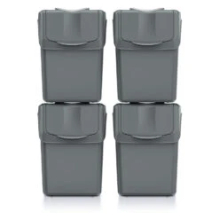 Prosperplast Afvalscheidingsbak - 4 St - Grijs - Kunststof - 20 L -Beste Opslag Winkel 4e0d9ccdae1e484e965cbe5342dd7e17