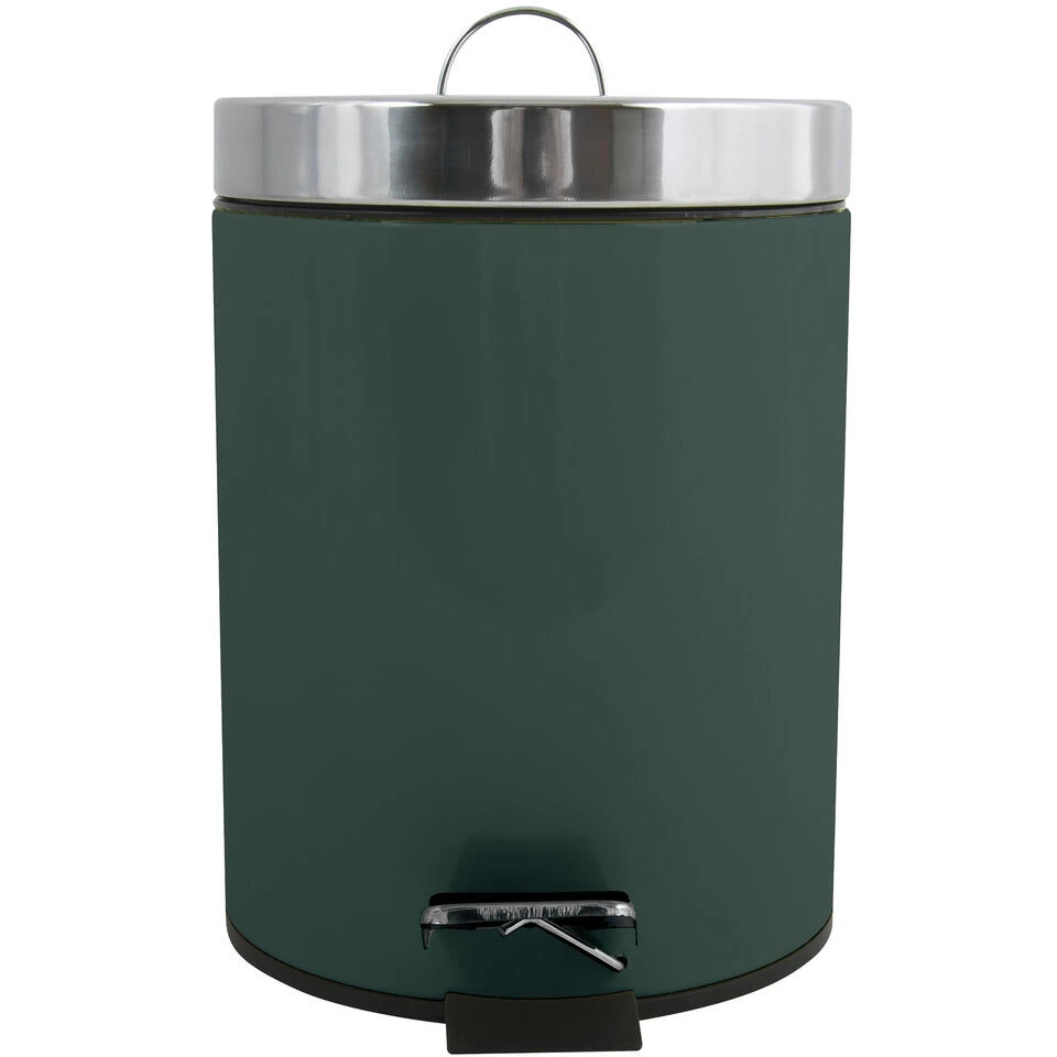MSV Badkamer/toilet Pedaalemmer - Donkergroen - 3 Liter - 17 X 25 Cm 4 MSV Badkamer/toilet Pedaalemmer - Donkergroen - 3 Liter - 17 X 25 Cm - Afbeelding 2