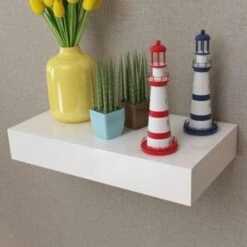 VidaXL Wandplanken Zwevend Met Lades 2 St 48 Cm Wit -Beste Opslag Winkel 606a984d853846edb1b3414b31ff5b3f