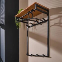 Hoyz - Kapstok Custom - 2x4 Haken - Acacia Naturel -Beste Opslag Winkel 6353c5f0ee0046f8a83ff734ec632103