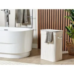 Beliani Mand KALUTARA - Wit Bamboehout 7 Beliani Mand KALUTARA - Wit Bamboehout -Beste Opslag Winkel 69a0243730dd416bb0700a955157ab6a